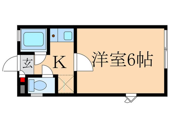 メゾンドソフィーナ(1K/2階)の間取り写真