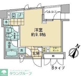 AZ日本橋人形町(ワンルーム/5階)の間取り写真