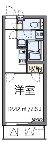 アウリィ仲六郷(1K/3階)の間取り写真