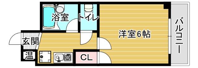 シーサイドヴィラ五番館(1K/9階)の間取り写真