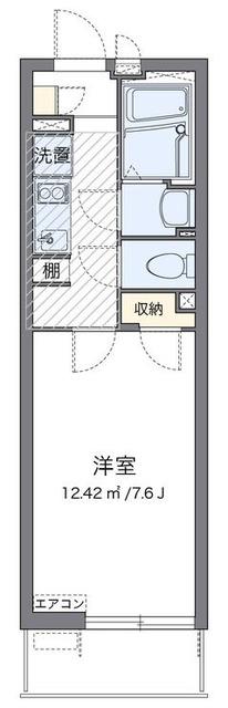 クレイノMARUCHANCHI(1K/3階)の間取り写真