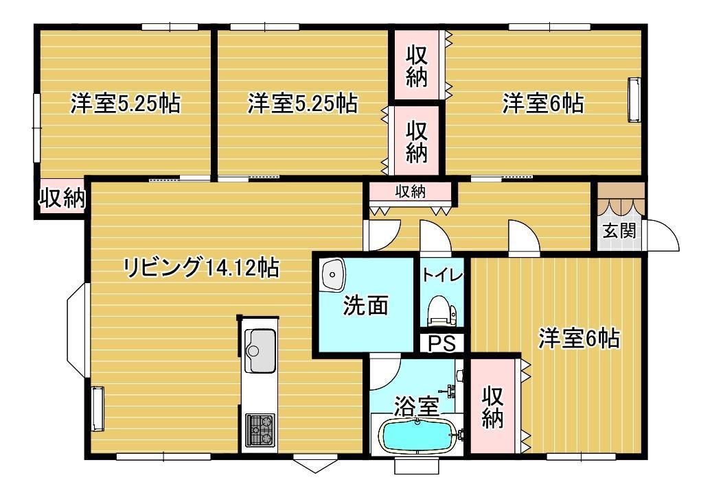 ビューパレス白金(4LDK/6階)の間取り写真