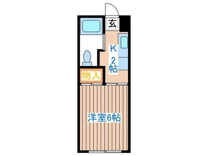 ハイツ スプルルマ(1K/1階)の間取り写真