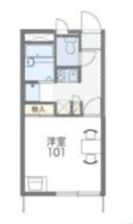レオパレスJUNA鵠沼 2階階 間取り