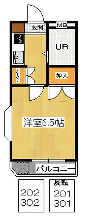 土方マンション 2階階 間取り