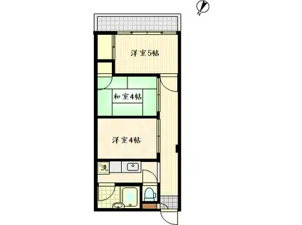 共和マンション(3K/10階)の間取り写真