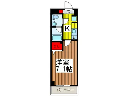 REXZY西川口AZIII(1K/2階)の間取り写真