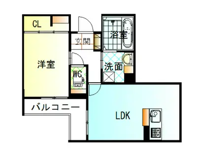 サンサーラ布施東(1LDK/3階)の間取り写真