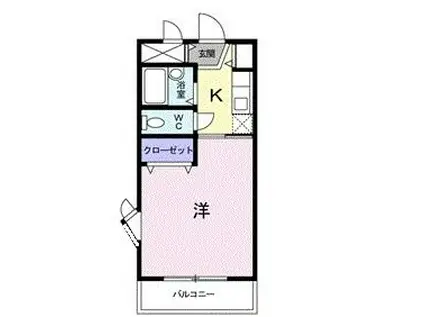 さくらそう 上野(1K/4階)の間取り写真