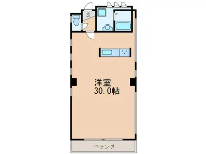 Fメゾン代官町(ワンルーム/2階)の間取り写真