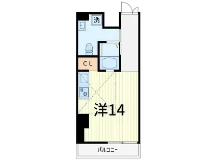 レイオーバー金町(ワンルーム/3階)の間取り写真