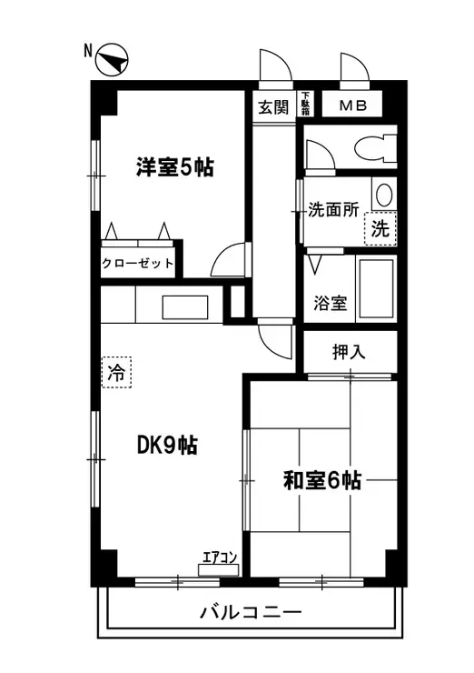 レジョン77 4階階 間取り