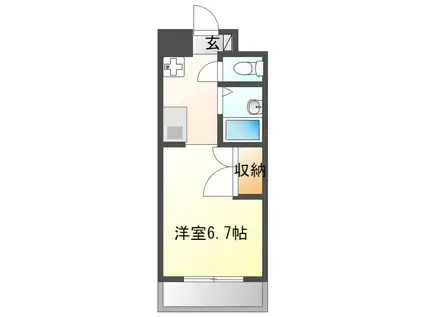 ルミエール29(1K/5階)の間取り写真