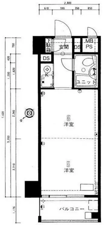 九段フラワーホーム 3階階 間取り