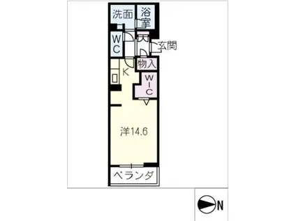 ドエル ジョーダン(ワンルーム/3階)の間取り写真
