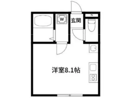 ラフォルテ上板橋(ワンルーム/2階)の間取り写真