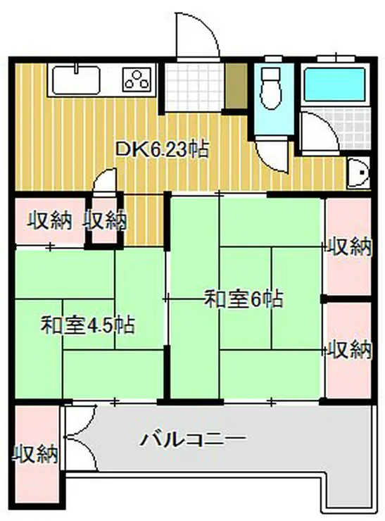 青木グリーンハイツ 2階階 間取り