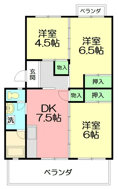 タプラ旭町 2階階 間取り