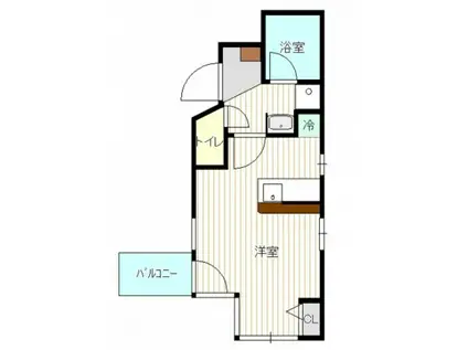 ウインドー金屋町(ワンルーム/8階)の間取り写真