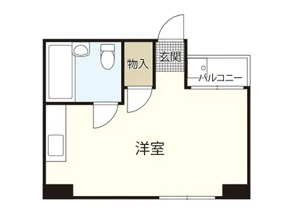 DICE BLDG.本町(ワンルーム/2階)の間取り写真