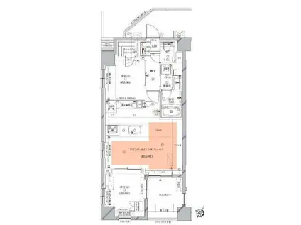 オーパスレジデンス目黒洗足(2LDK/5階)の間取り写真