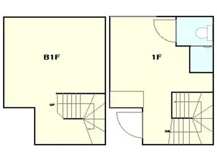 クーラクー原宿(2K/B1階)の間取り写真