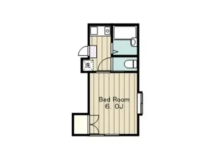 ベルメゾン三田(1K/2階)の間取り写真