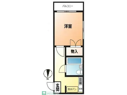 パールピア大宮土呂(1K/2階)の間取り写真