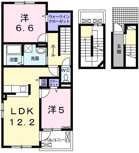ベル ブリッサ(2LDK/3階)の間取り写真