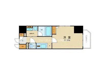 ZOOM九段下(1K/3階)の間取り写真