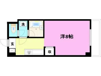 レジデンスSHIRAI(1K/1階)の間取り写真