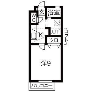 リベルタ(1K/2階)の間取り写真