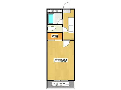 アメニティ醍醐(1K/3階)の間取り写真