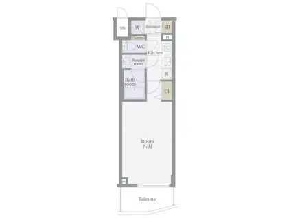 LE-LION西日暮里(1K/5階)の間取り写真