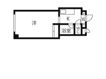 シティハイムジュネス(1K/4階)の間取り写真