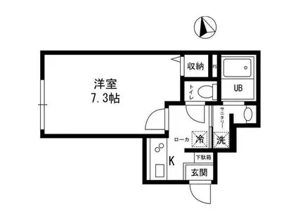 GRACE SUMIDA(1K/1階)の間取り写真