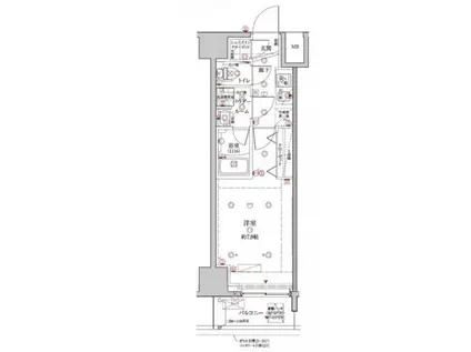 クレイシア板橋本町(1K/7階)の間取り写真