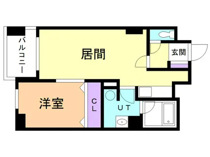 HIRANO APARTMENT II(1LDK/3階)の間取り写真