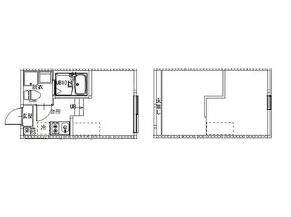 東四つ木1丁目B NEO AVAND(1K/2階)の間取り写真