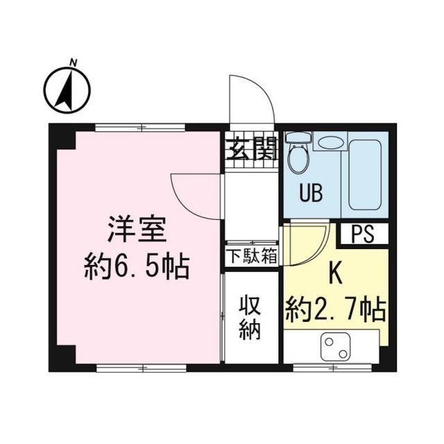 コーポ長沢(1K/3階)の間取り写真