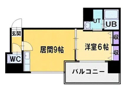 ラファイエ(1LDK/8階)の間取り写真