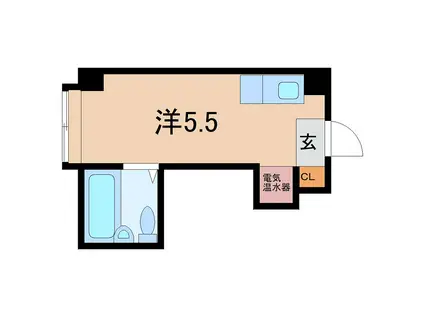 グランドハイツ蒲生(ワンルーム/5階)の間取り写真