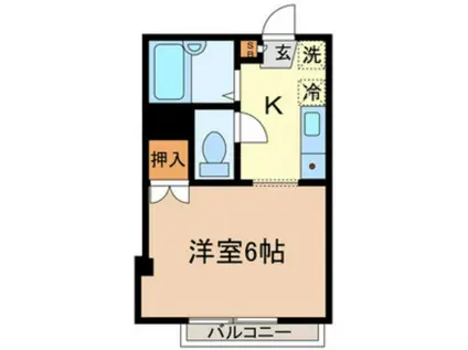 ボナール(1K/3階)の間取り写真