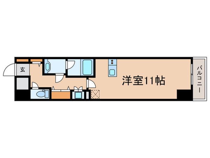 レジディア目白(ワンルーム/2階)の間取り写真