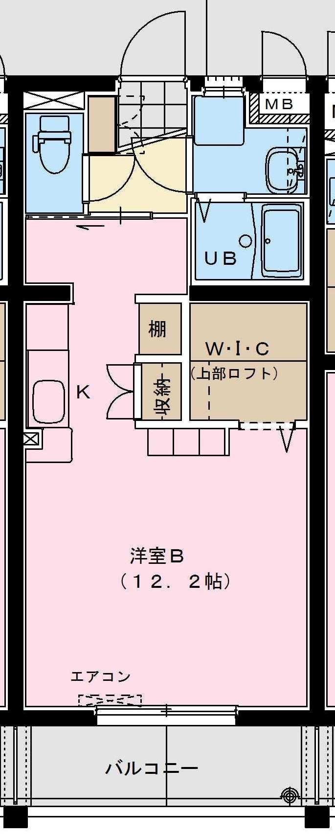 グランツリー(ワンルーム/3階)の間取り写真