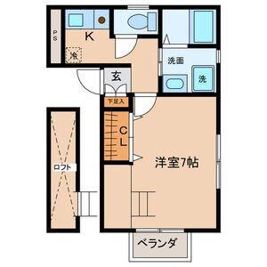 プライムハウス(1K/2階)の間取り写真