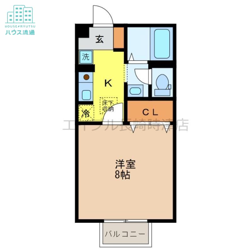 エーデルハイム吉村I(1K/1階)の間取り写真