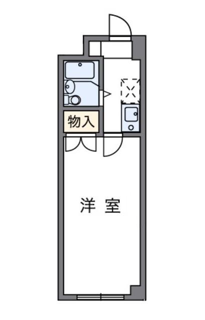 レオパレスサザンクロスプラザ(1K/2階)の間取り写真