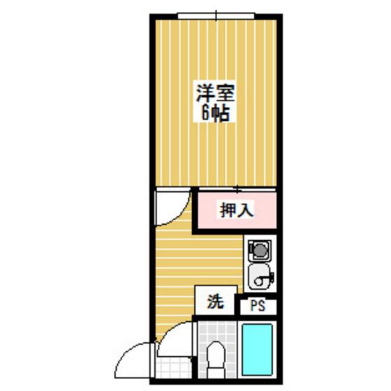 グリーンハイツEMU(1K/3階)の間取り写真