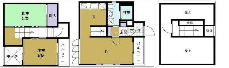カーサアトレ(2SLDK/5階)の間取り写真